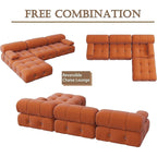 L-shape Velvet Modern Sectional Sofa Soft Couch