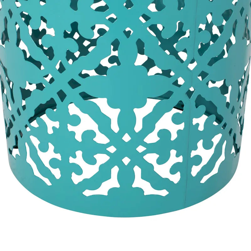 Chetola Indoor Lace Cut Side Table with Tile Top by Christopher Knight Home