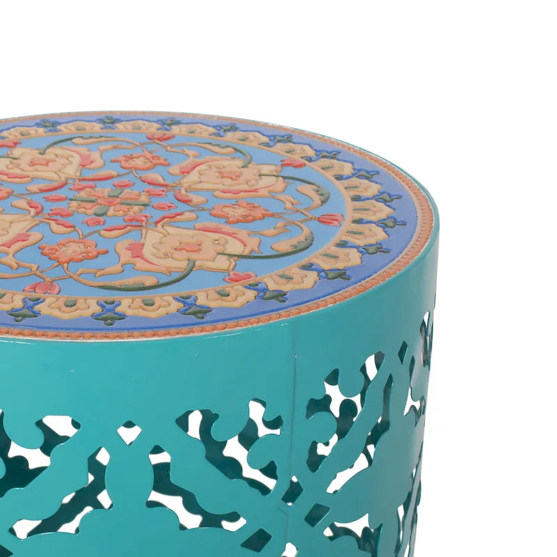 Chetola Indoor Lace Cut Side Table with Tile Top by Christopher Knight Home