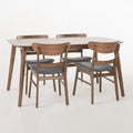 Bryner Mid-Century Modern 5 Piece Dining Set by Christopher Knight Home