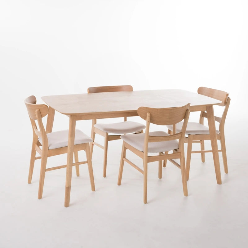 Bryner Mid-Century Modern 5 Piece Dining Set by Christopher Knight Home