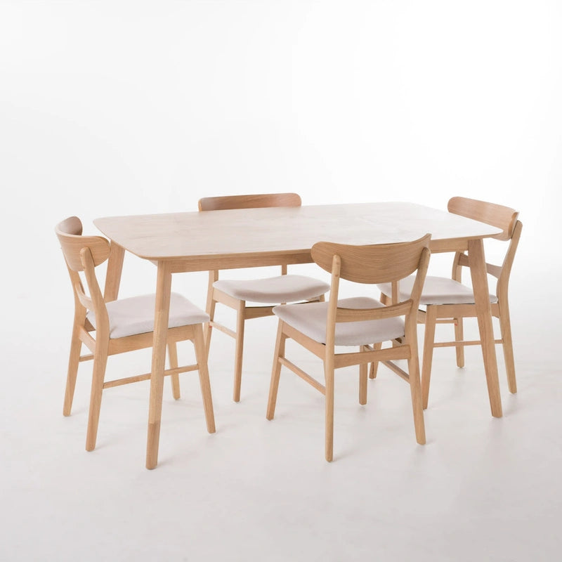 Bryner Mid-Century Modern 5 Piece Dining Set by Christopher Knight Home