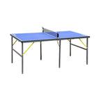6ft Mid-Size Table Tennis Table Foldable & Portable Ping Pong Table Set for Indoor & Outdoor