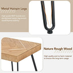 Modern Coffee Table with Metal Legs - 19.60 x 43.30 x 17.80