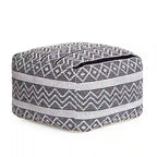 Jani Chouteau 22-inch Square Pouf Ottoman - Handmade Footrest for Living Room, Bedroom, Nursery