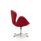 Raspberry Contemporary Adjustable Swivel Chair