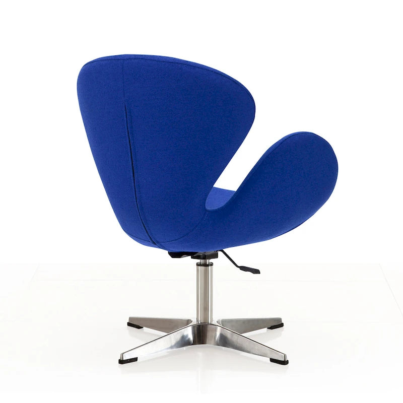 Raspberry Contemporary Adjustable Swivel Chair