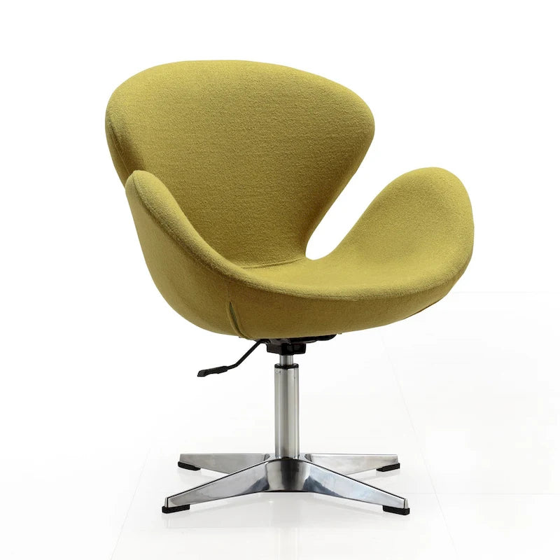 Raspberry Contemporary Adjustable Swivel Chair