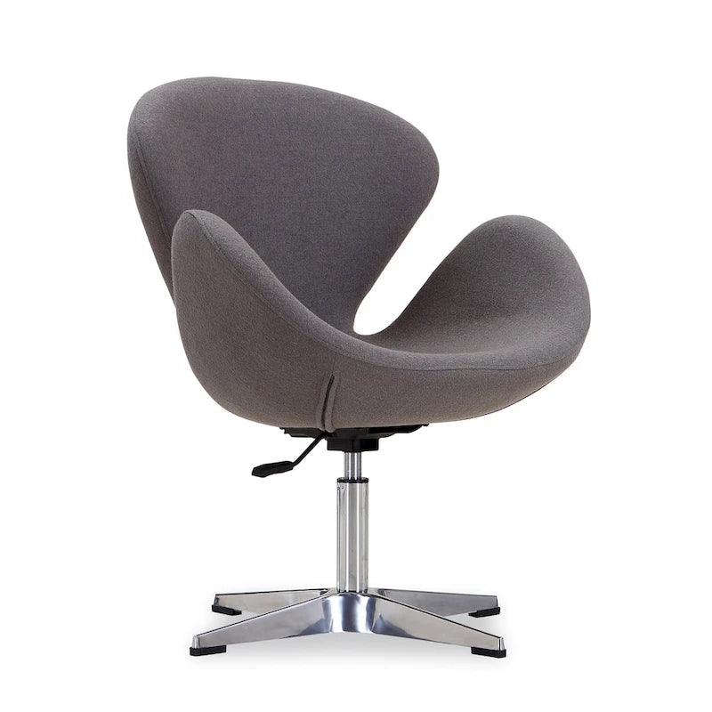 Raspberry Contemporary Adjustable Swivel Chair