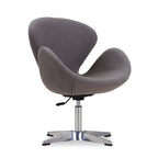Raspberry Contemporary Adjustable Swivel Chair