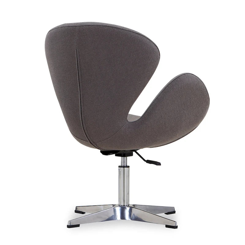 Raspberry Contemporary Adjustable Swivel Chair