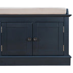 Storage Bench with 4 Doors and Adjustable Shelves