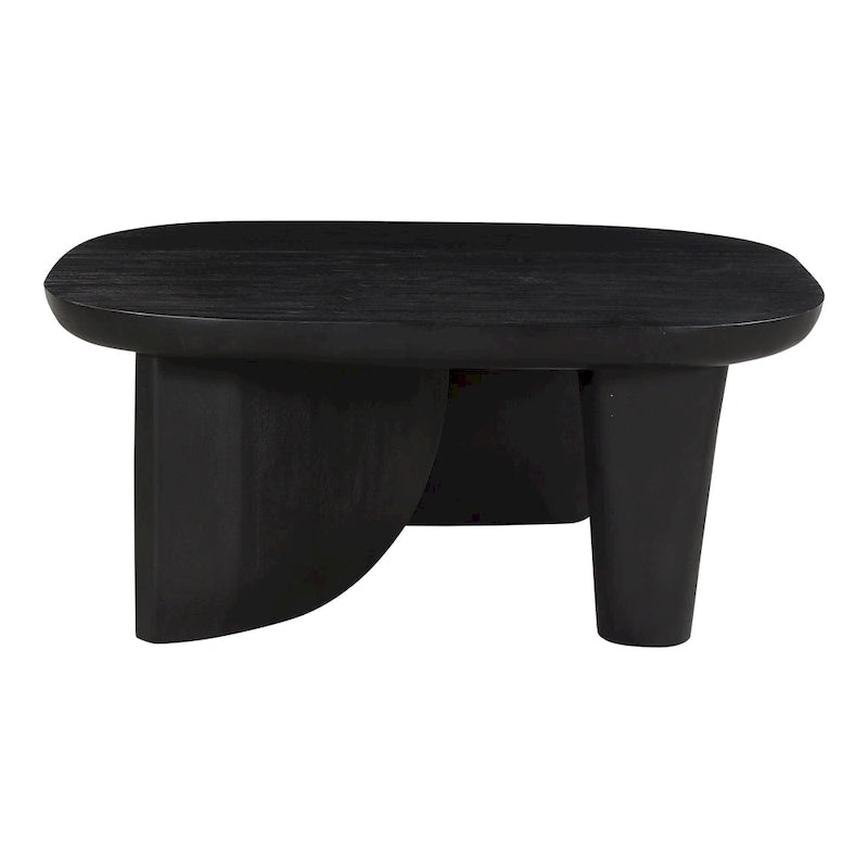 Aurelle Home Rustic Solid Acacia Wood Coffee Table