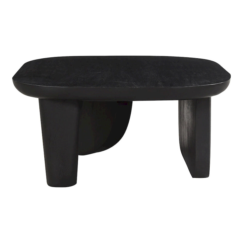 Aurelle Home Rustic Solid Acacia Wood Coffee Table