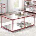 Scoles Contemporary 42-inch Glass 1-Shelf Coffee Table by Furniture of America