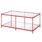 Scoles Contemporary 42-inch Glass 1-Shelf Coffee Table by Furniture of America