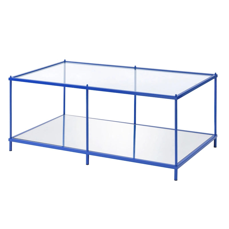 Scoles Contemporary 42-inch Glass 1-Shelf Coffee Table by Furniture of America
