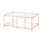 Scoles Contemporary 42-inch Glass 1-Shelf Coffee Table by Furniture of America
