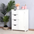 Floor Cabinet with Adjustable Shelf and Drawers