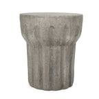 Delphinus Indoor/Outdoor Contemporary Lightweight Concrete Accent Side Table by Christopher Knight Home