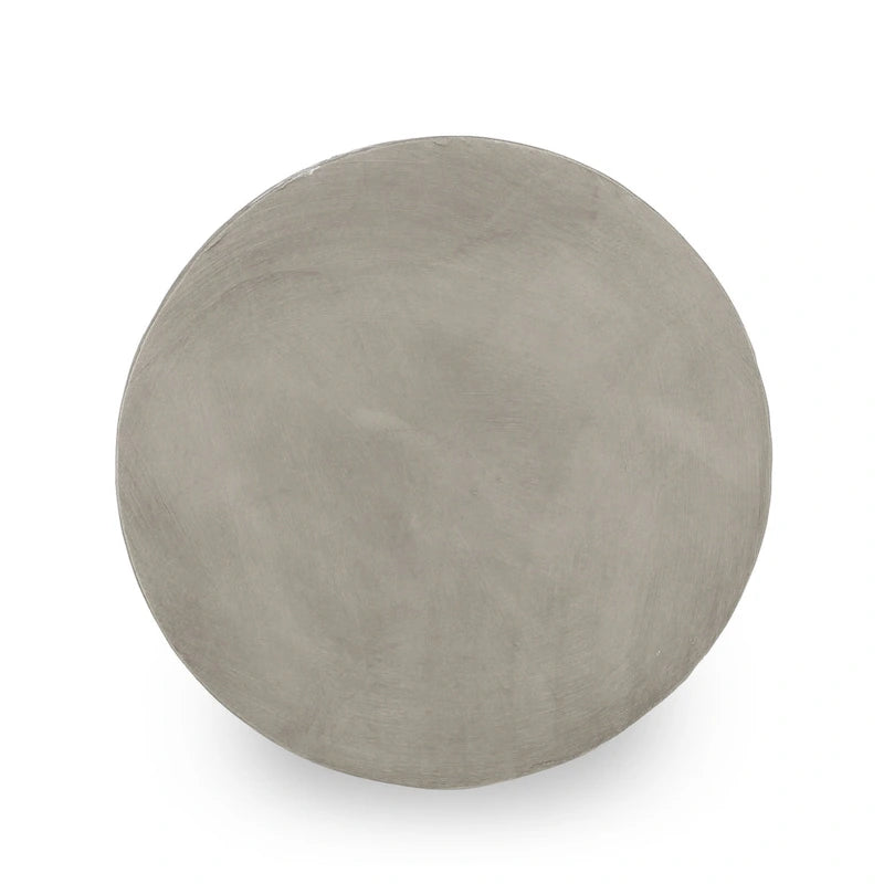 Delphinus Indoor/Outdoor Contemporary Lightweight Concrete Accent Side Table by Christopher Knight Home