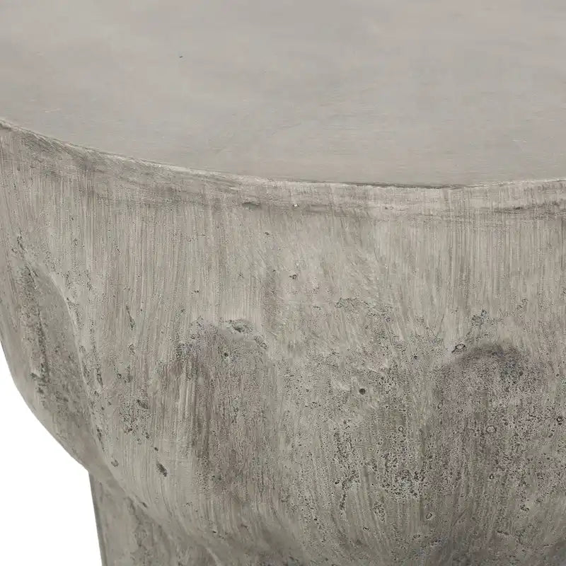 Delphinus Indoor/Outdoor Contemporary Lightweight Concrete Accent Side Table by Christopher Knight Home