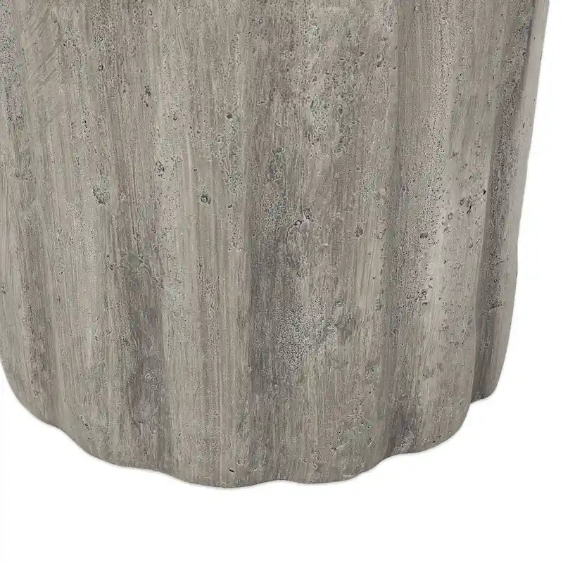 Delphinus Indoor/Outdoor Contemporary Lightweight Concrete Accent Side Table by Christopher Knight Home