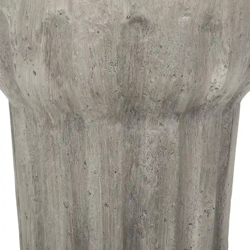 Delphinus Indoor/Outdoor Contemporary Lightweight Concrete Accent Side Table by Christopher Knight Home
