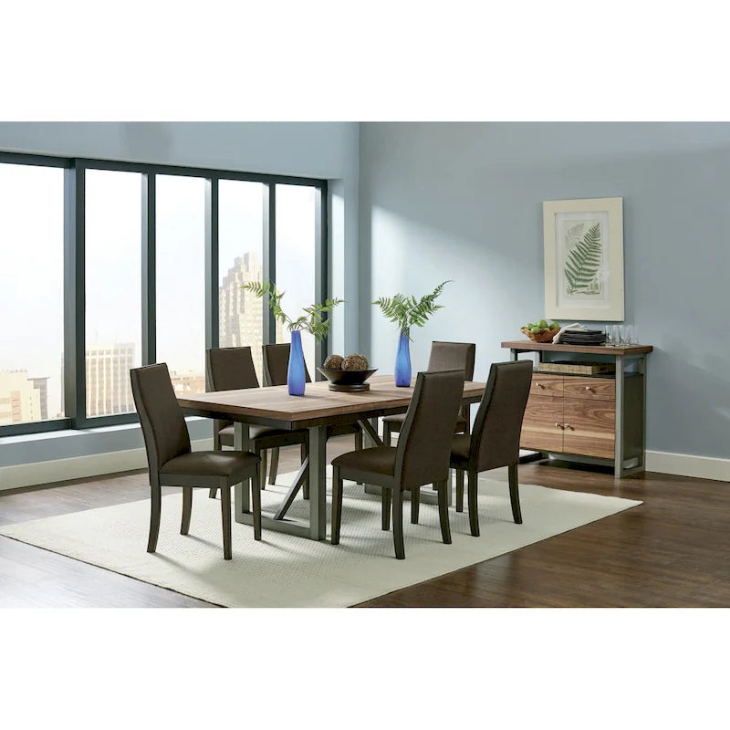 Charleston Upholstered Solid Back Dining Chairs (Set of 6)