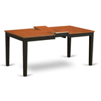 East West Furniture Dining Table Set Contains a Rectangle Table and Dining Chairs with a Bench (Chair Seat Type Options)