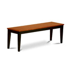 East West Furniture Dining Table Set Contains a Rectangle Table and Dining Chairs with a Bench (Chair Seat Type Options)