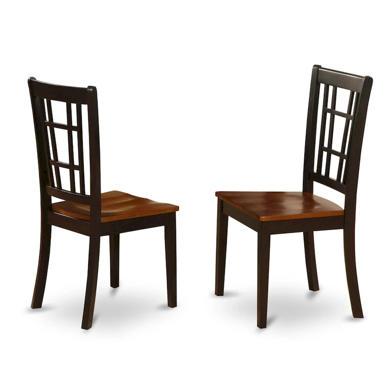 East West Furniture Dining Table Set Contains a Rectangle Table and Dining Chairs with a Bench (Chair Seat Type Options)