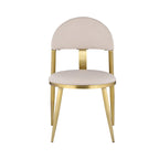 Somette Kona Marbleized Dining Set with Taupe and Gold Chairs