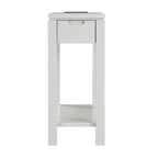 Leick Home Charging Cade Wood Side Table with Drawer