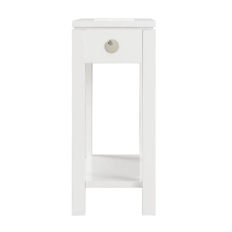 Leick Home Charging Cade Wood Side Table with Drawer