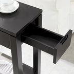 Leick Home Charging Cade Wood Side Table with Drawer