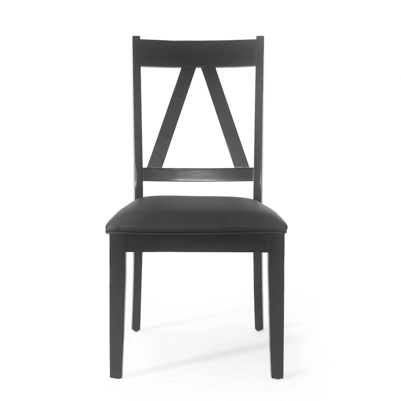 Fairgreens Farmhouse Upholstered Wood Dining Chairs (Set of 2) by Christopher Knight Home - 20.00 L x 22.75 W x 39.00 H