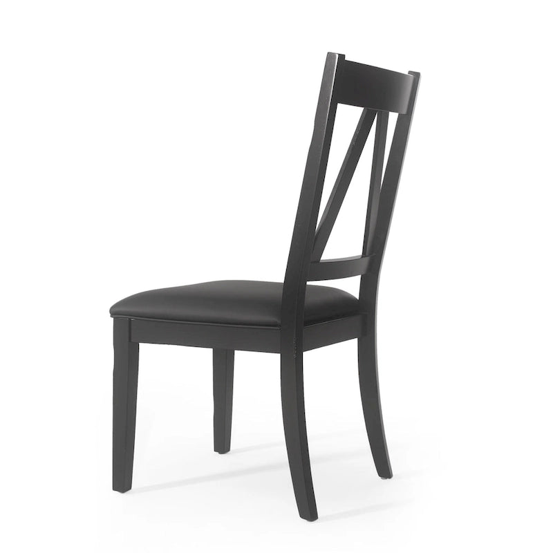 Fairgreens Farmhouse Upholstered Wood Dining Chairs (Set of 2) by Christopher Knight Home - 20.00 L x 22.75 W x 39.00 H