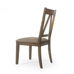 Fairgreens Farmhouse Upholstered Wood Dining Chairs (Set of 2) by Christopher Knight Home - 20.00 L x 22.75 W x 39.00 H
