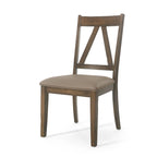 Fairgreens Farmhouse Upholstered Wood Dining Chairs (Set of 2) by Christopher Knight Home - 20.00 L x 22.75 W x 39.00 H