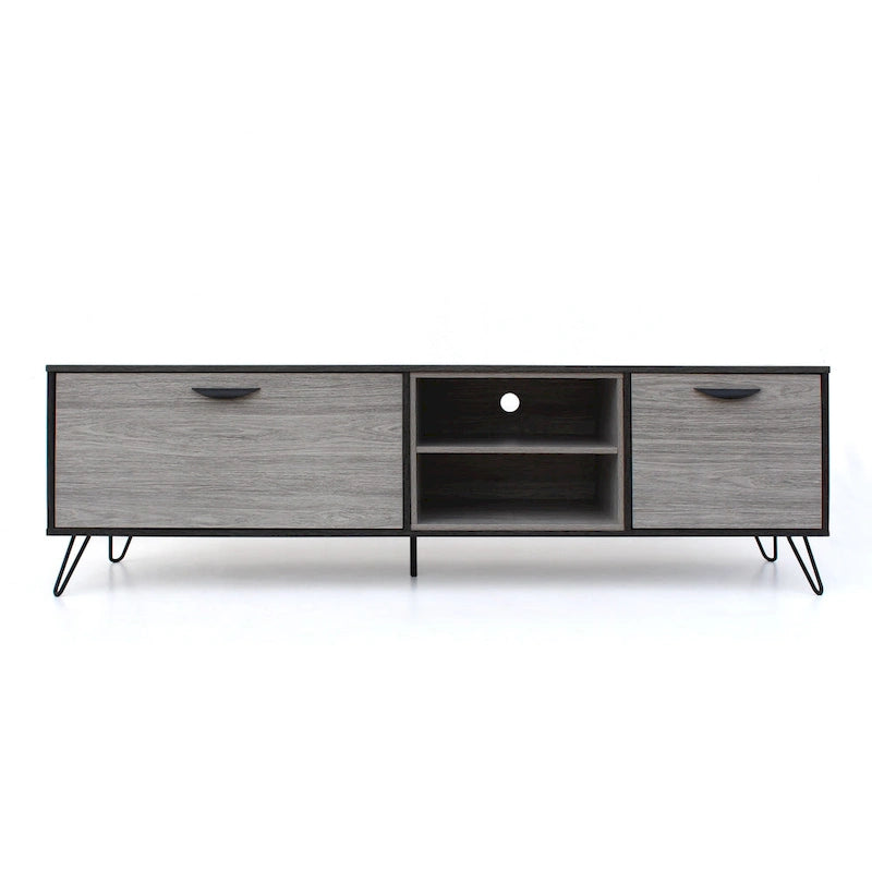 Bramhall 3-pc. Grey Faux Wood Entertainment Center Set by Christopher Knight Home
