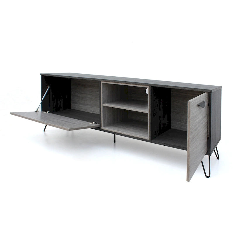 Bramhall 3-pc. Grey Faux Wood Entertainment Center Set by Christopher Knight Home