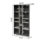 Bramhall 3-pc. Grey Faux Wood Entertainment Center Set by Christopher Knight Home