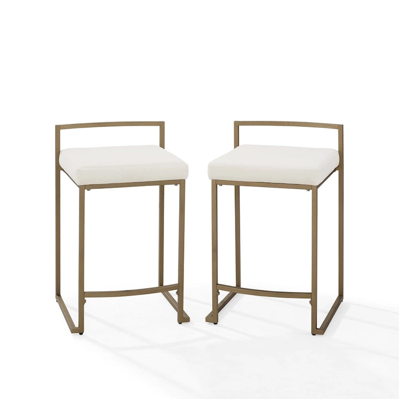 Crosley Harlowe 2Pc Counter Stool Set - 18.75d x 17.5W x 28h