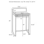 Crosley Harlowe 2Pc Counter Stool Set - 18.75d x 17.5W x 28h