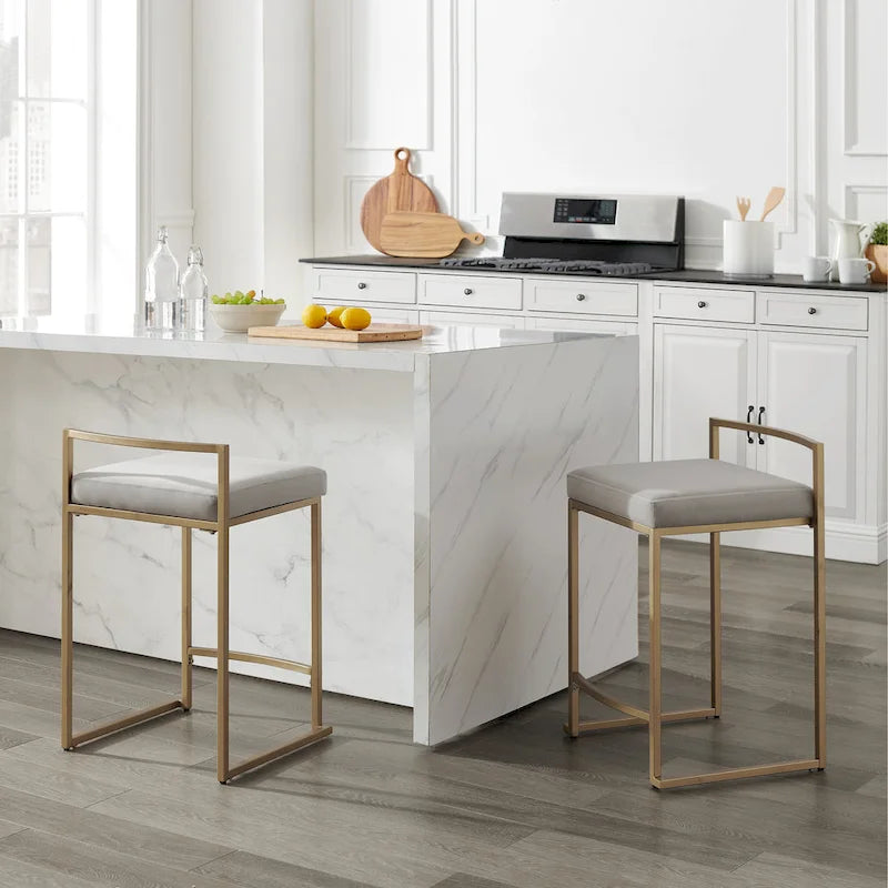 Crosley Harlowe 2Pc Counter Stool Set - 18.75d x 17.5W x 28h