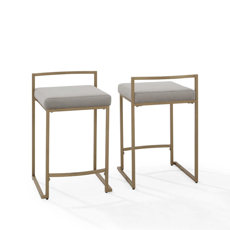 Crosley Harlowe 2Pc Counter Stool Set - 18.75d x 17.5W x 28h