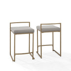 Crosley Harlowe 2Pc Counter Stool Set - 18.75d x 17.5W x 28h