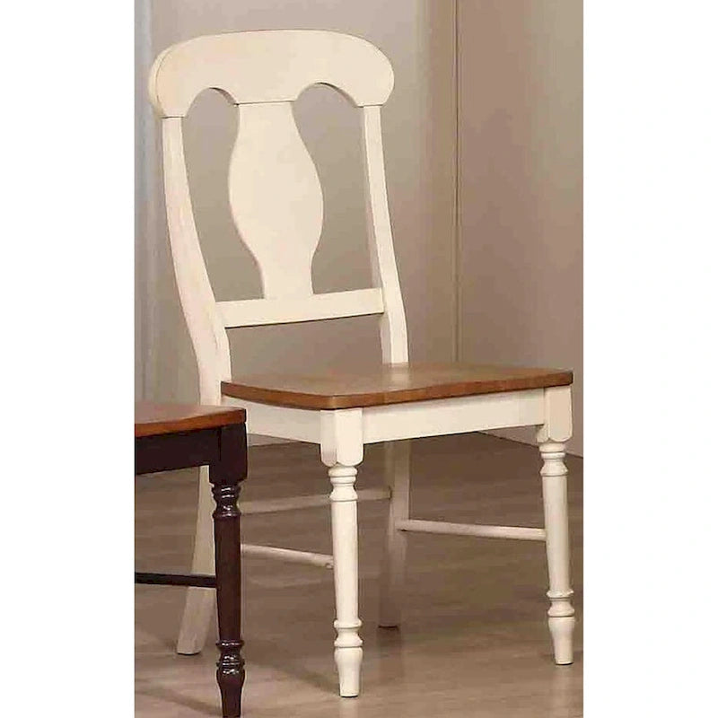 Antique Caramel/Biscotti Round 5-Piece Dining Set