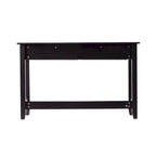 SEI Furniture Chekshire Mid-Century Modern Storage Console Table with Rattan Drawers